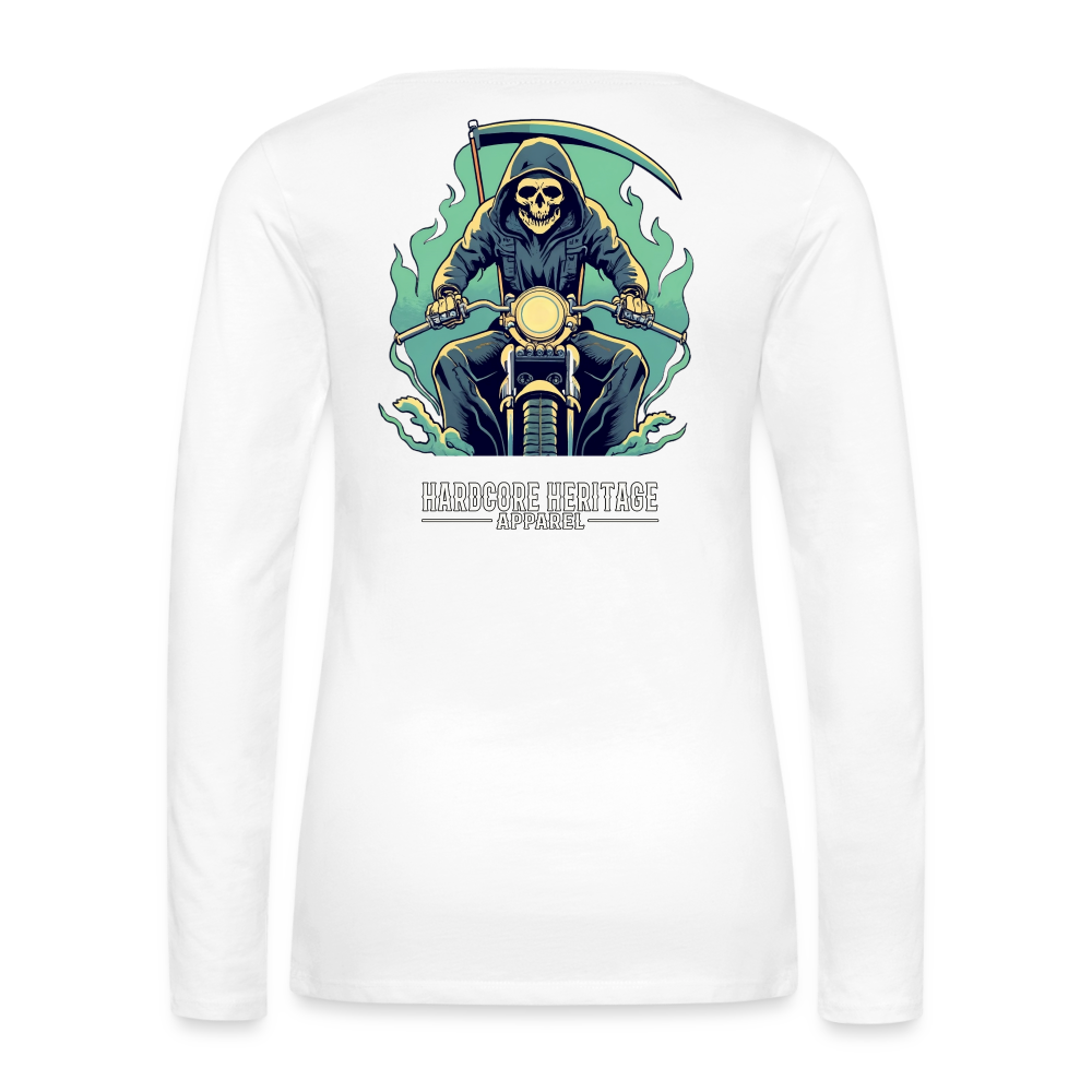 Reaper MC v2 Women's Long Sleeve Tee - white