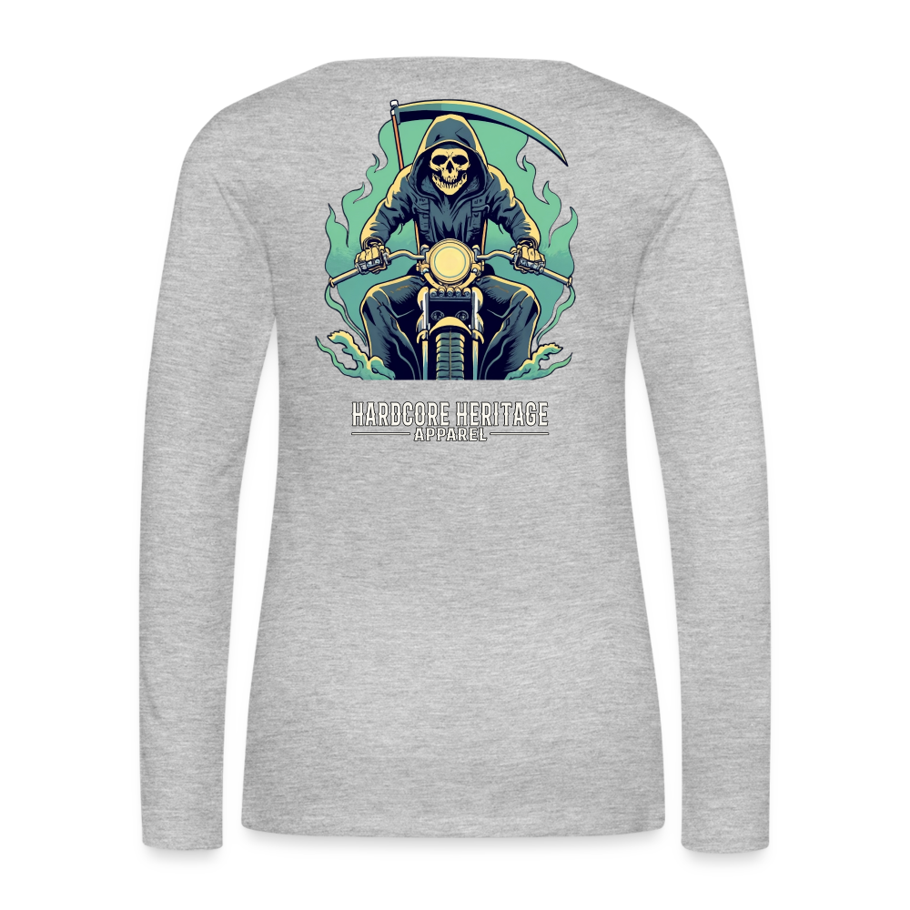 Reaper MC v2 Women's Long Sleeve Tee - heather gray