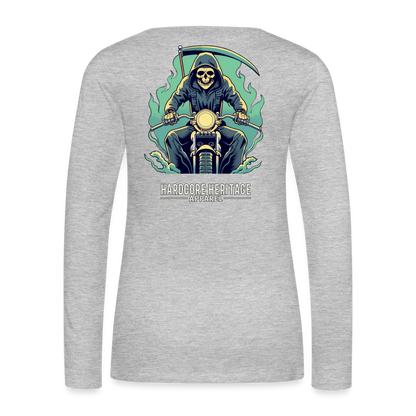 Reaper MC v2 Women's Long Sleeve Tee - heather gray