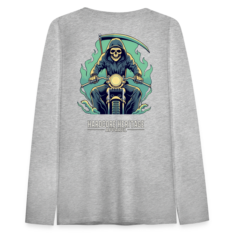 Reaper MC v2 Women's Long Sleeve Tee - heather gray