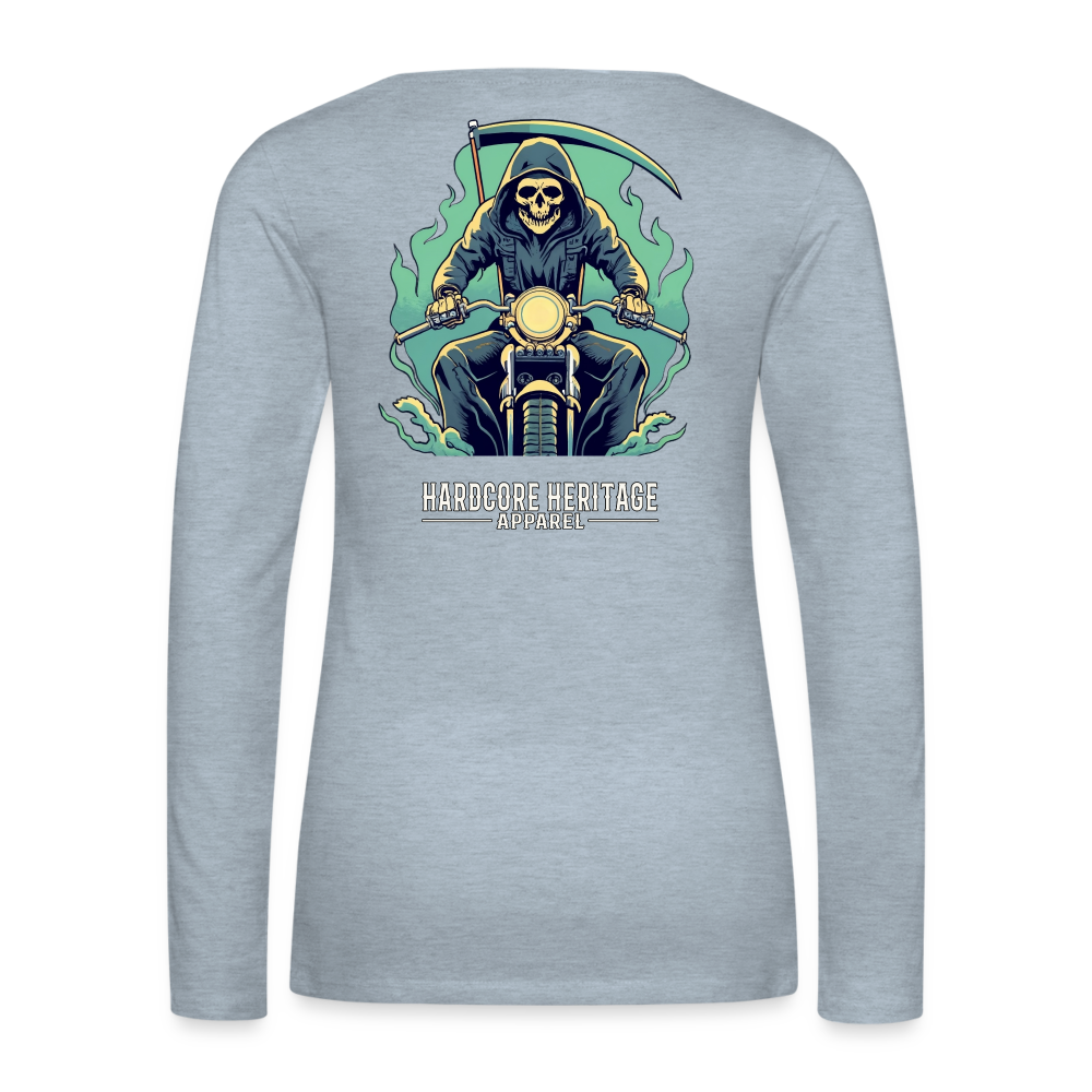 Reaper MC v2 Women's Long Sleeve Tee - heather ice blue