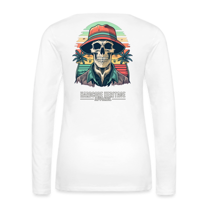 Another Day in Paradise Women's Long Sleeve Tee - white