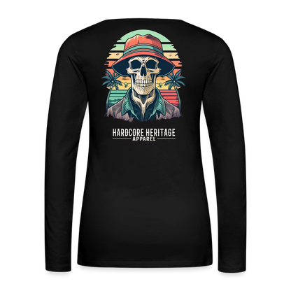 Another Day in Paradise Women's Long Sleeve Tee - black