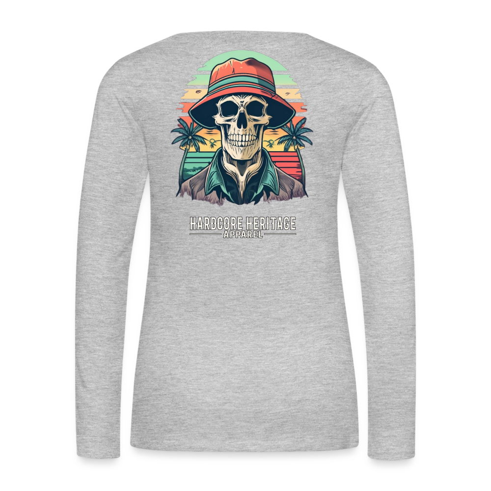 Another Day in Paradise Women's Long Sleeve Tee - heather gray