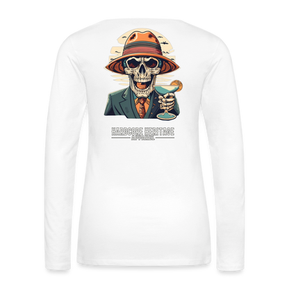 Happy Hour Women's Long Sleeve Tee - white