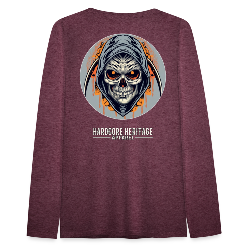 Soul Seeker Women's Long Sleeve Tee - heather burgundy