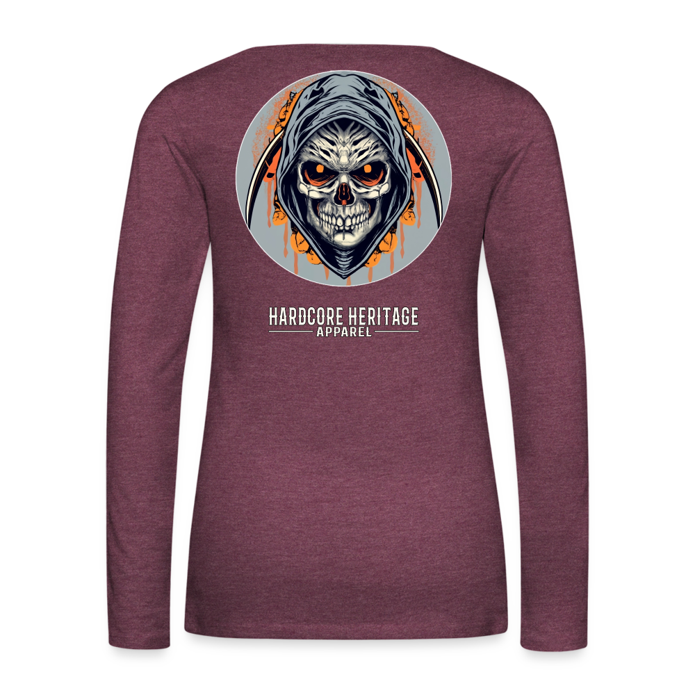 Soul Seeker Women's Long Sleeve Tee - heather burgundy