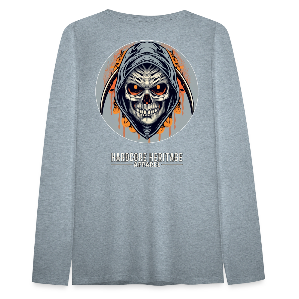 Soul Seeker Women's Long Sleeve Tee - heather ice blue