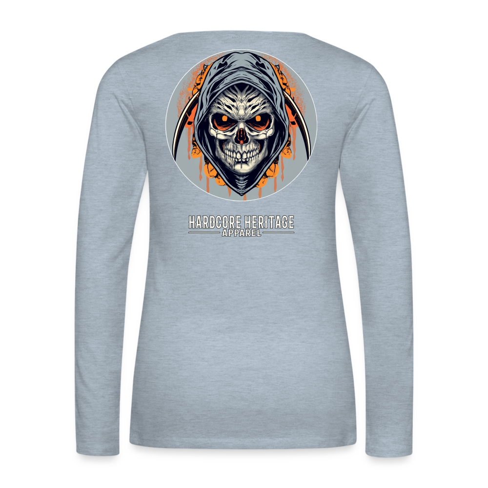 Soul Seeker Women's Long Sleeve Tee - heather ice blue