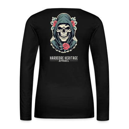 Death's Lover Women's Long Sleeve Tee - black