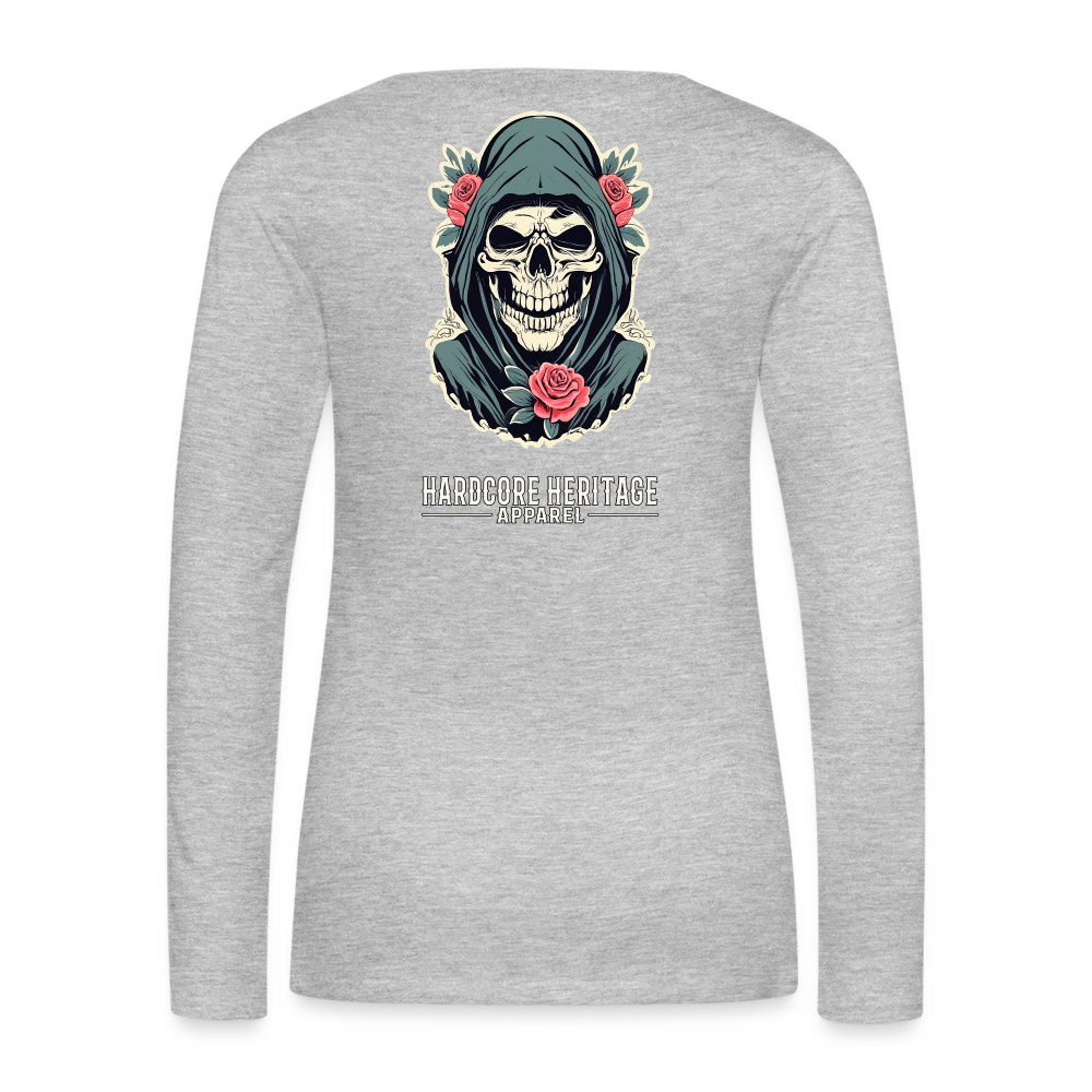 Death's Lover Women's Long Sleeve Tee - heather gray