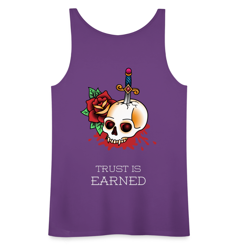 Trust is Earned Women’s Tank - purple