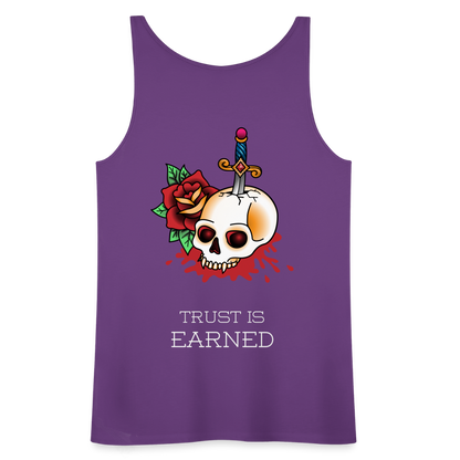 Trust is Earned Women’s Tank - purple