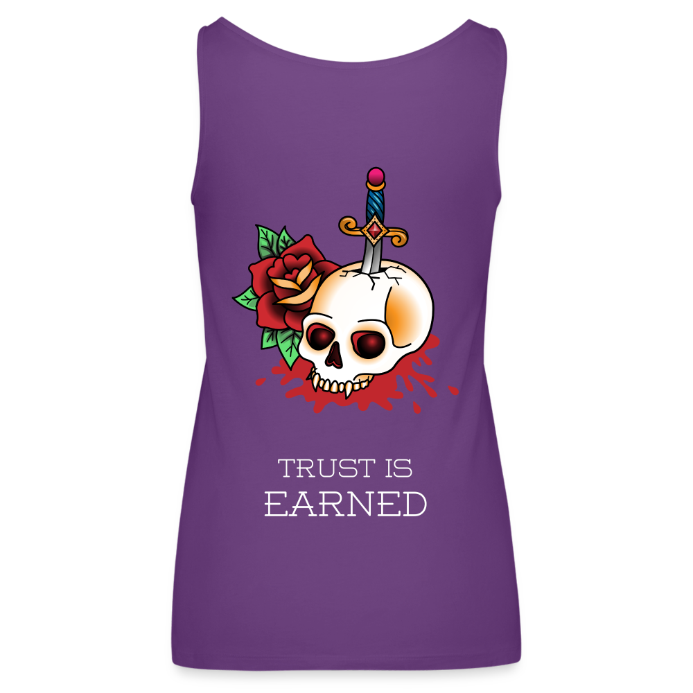 Trust is Earned Women’s Tank - purple