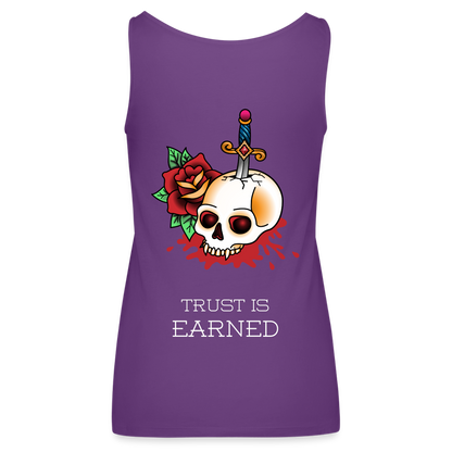 Trust is Earned Women’s Tank - purple