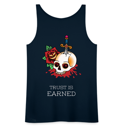 Trust is Earned Women’s Tank - deep navy