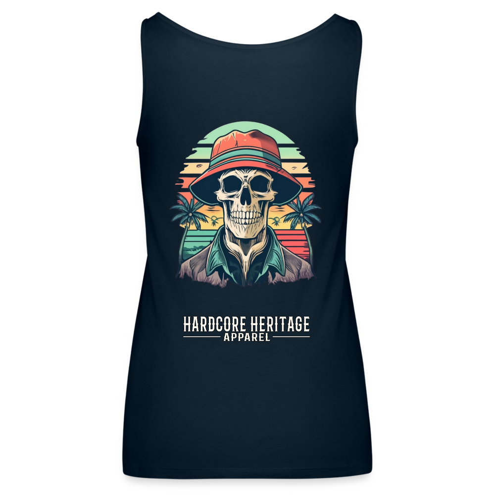 Another Day in Paradise Women’s Tank - deep navy