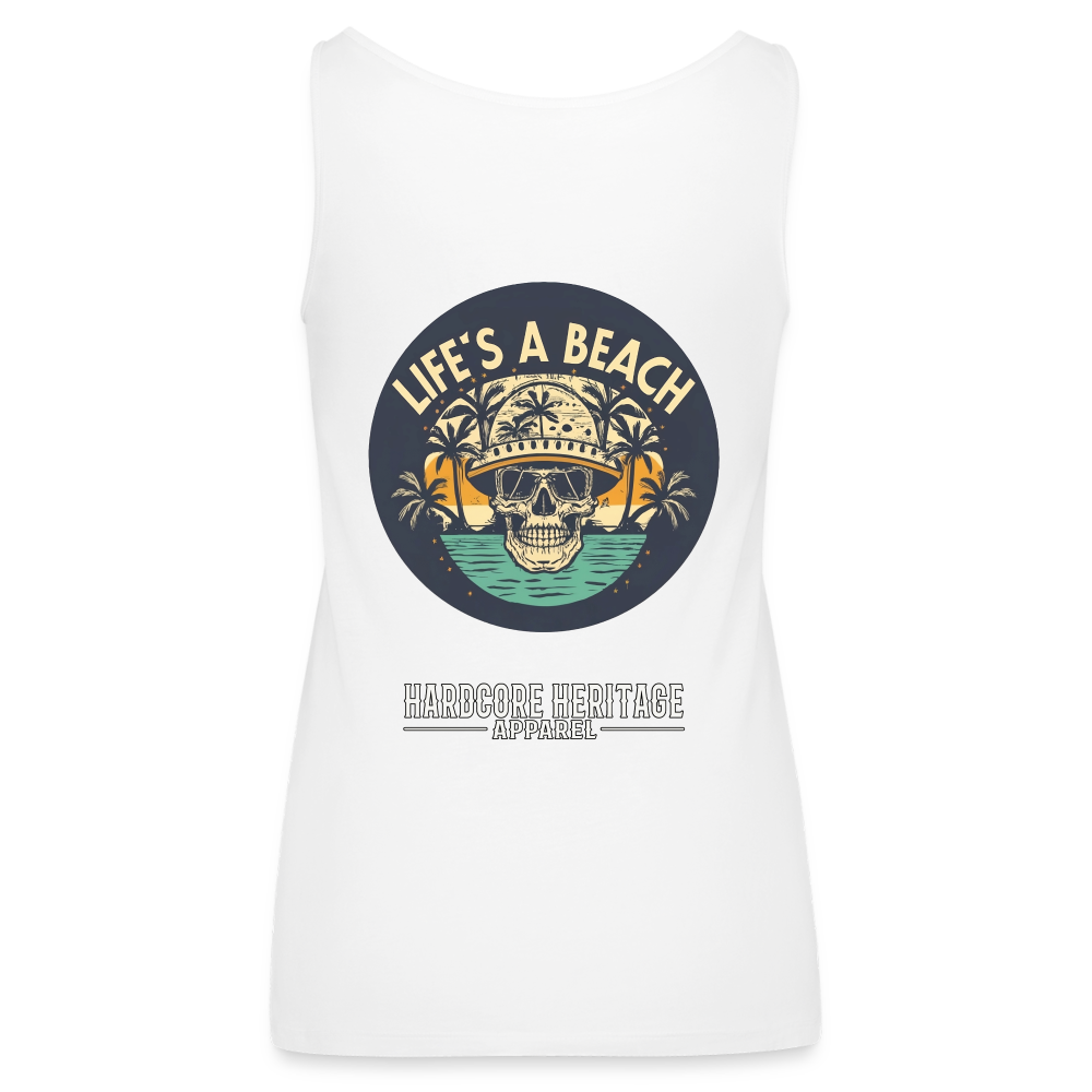 Life's a Beach Women’s Tank - white