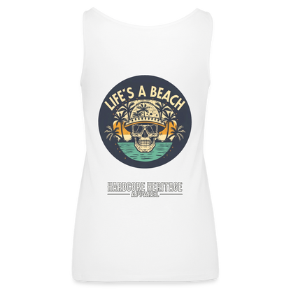 Life's a Beach Women’s Tank - white