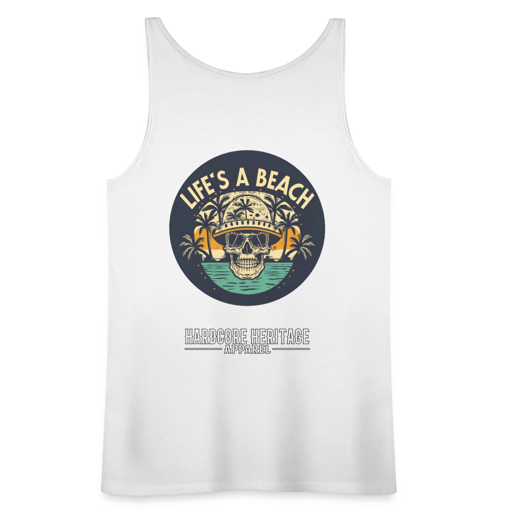 Life's a Beach Women’s Tank - white