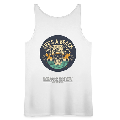 Life's a Beach Women’s Tank - white