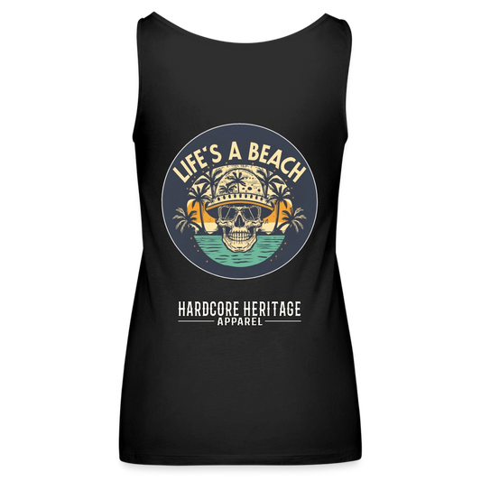 Life's a Beach Women’s Tank - black