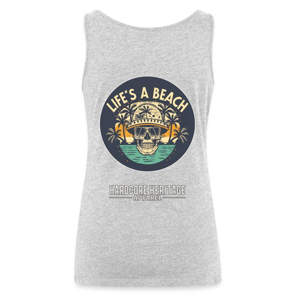 Life's a Beach Women’s Tank - heather gray