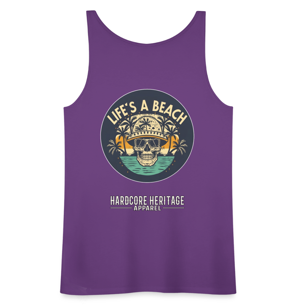 Life's a Beach Women’s Tank - purple