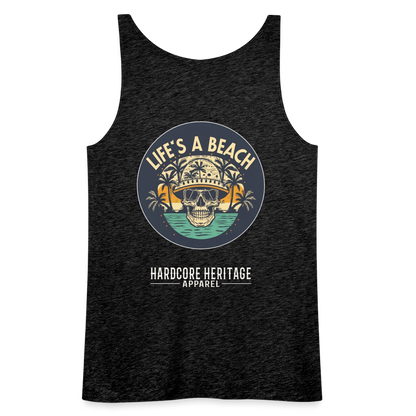 Life's a Beach Women’s Tank - charcoal grey