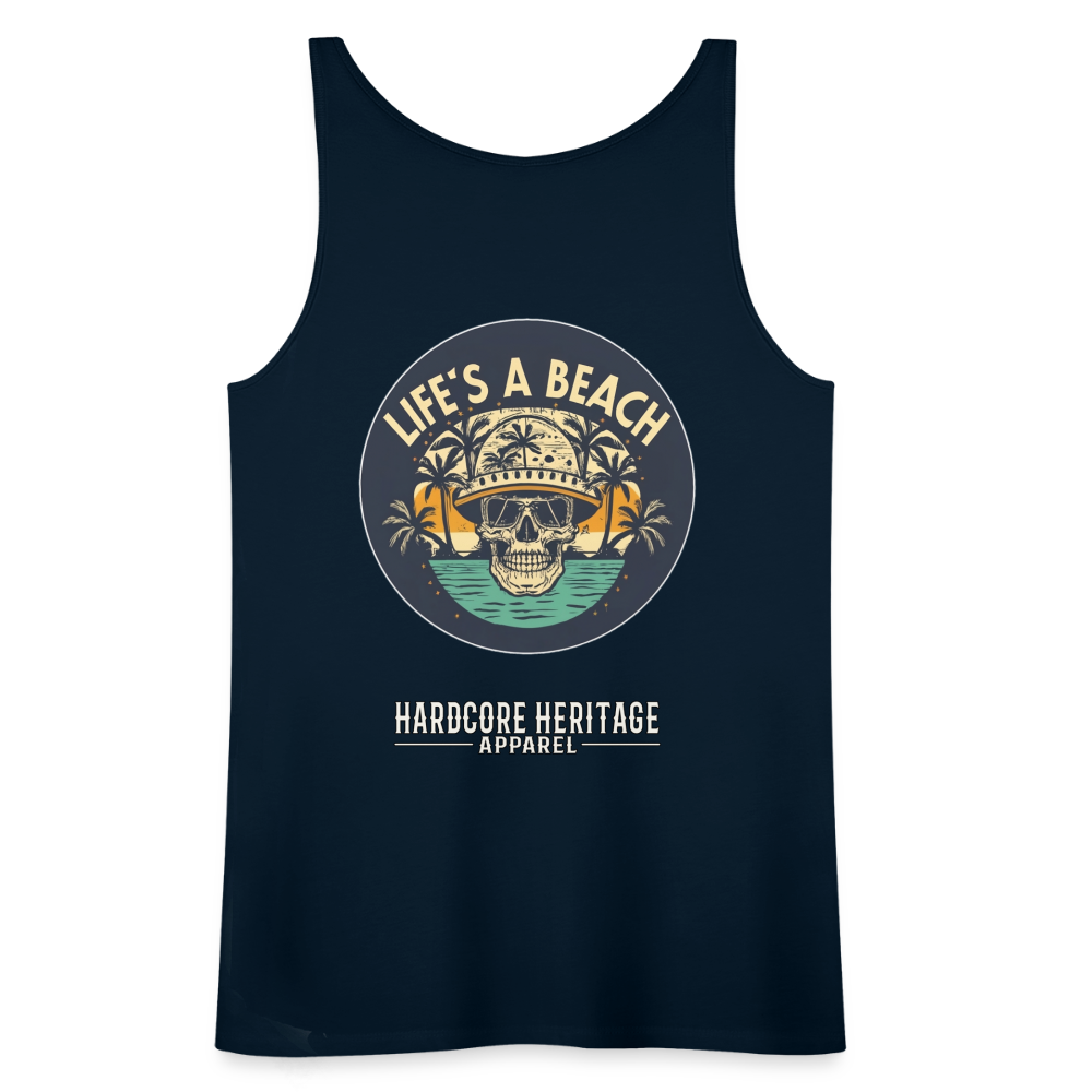 Life's a Beach Women’s Tank - deep navy