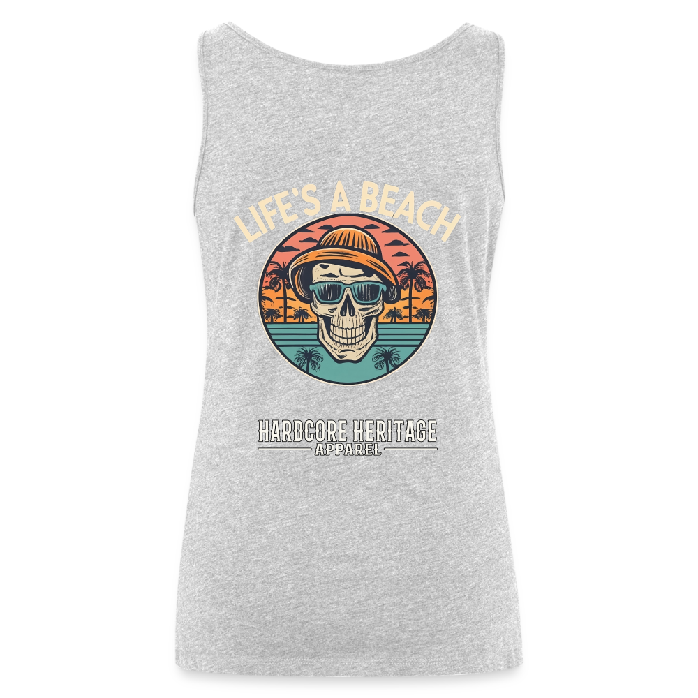 Life's a Beach v2 Women’s Tank - heather gray