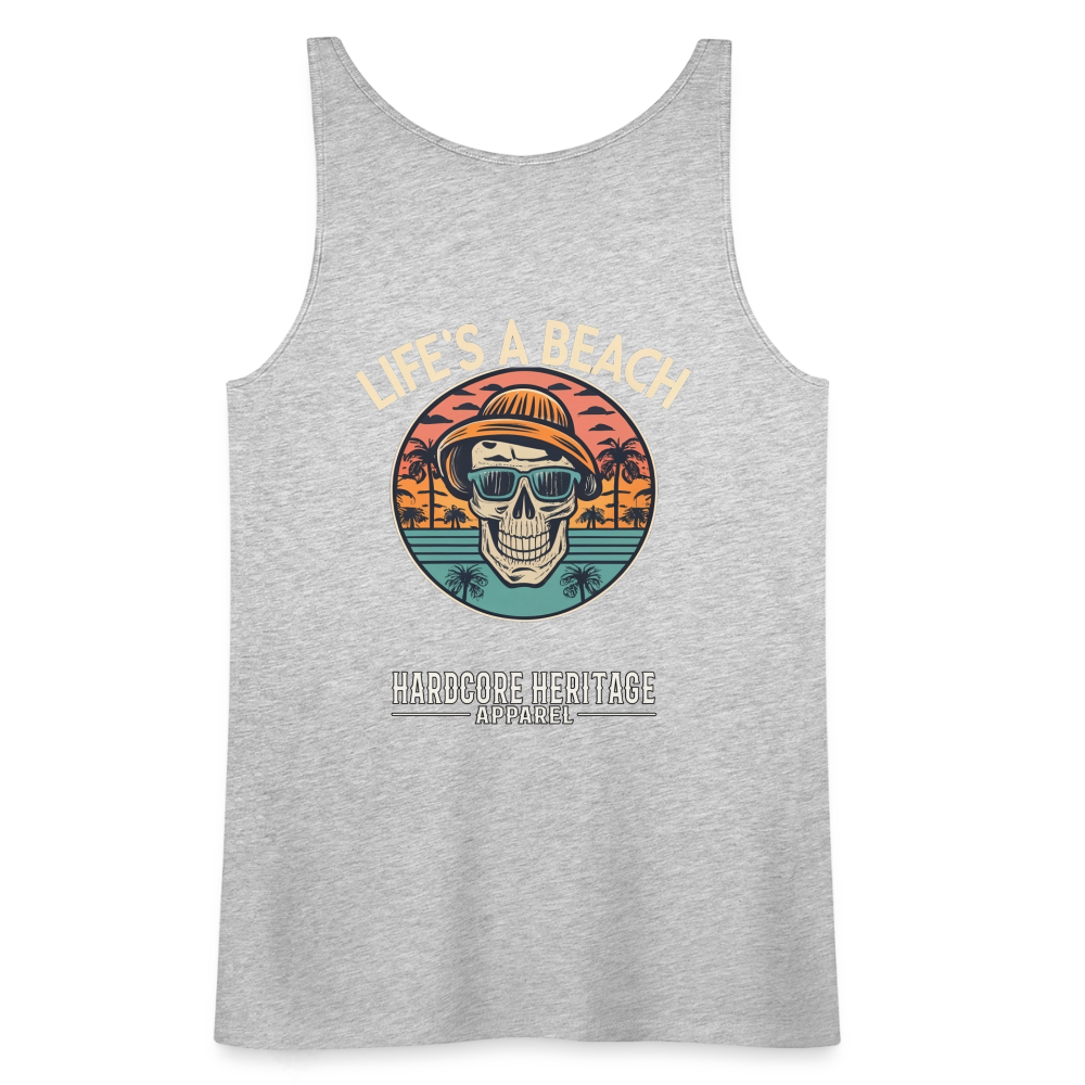 Life's a Beach v2 Women’s Tank - heather gray