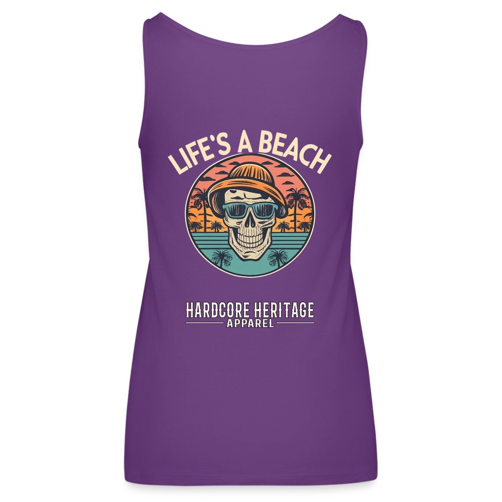 Life's a Beach v2 Women’s Tank - purple