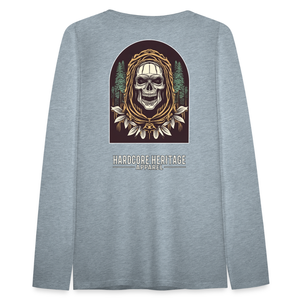 Warlock Women's Long Sleeve Tee - heather ice blue