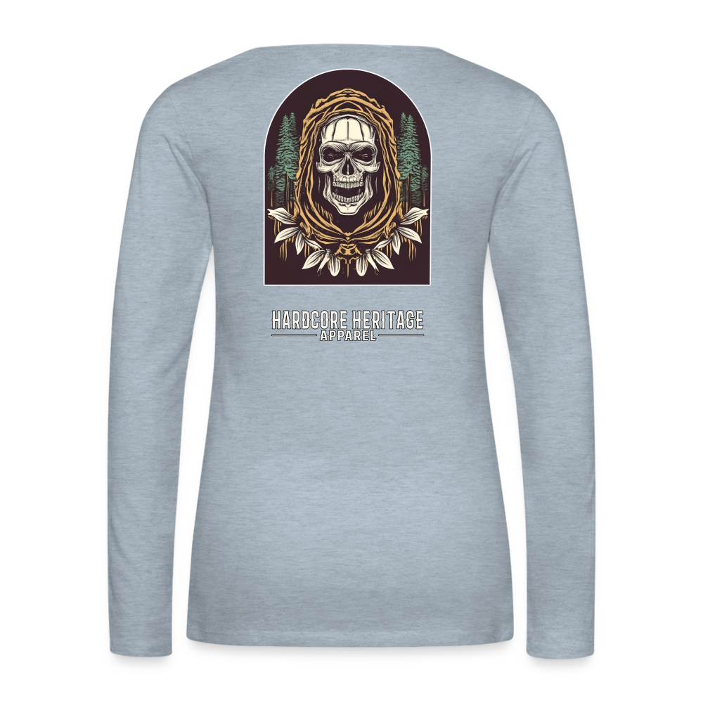 Warlock Women's Long Sleeve Tee - heather ice blue