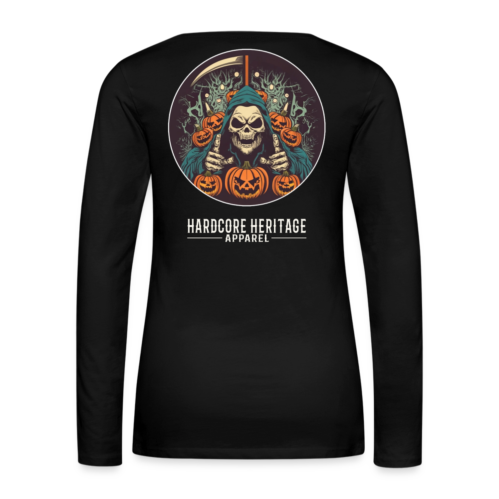 Jack-O-Reaper Women's Long Sleeve Tee - black