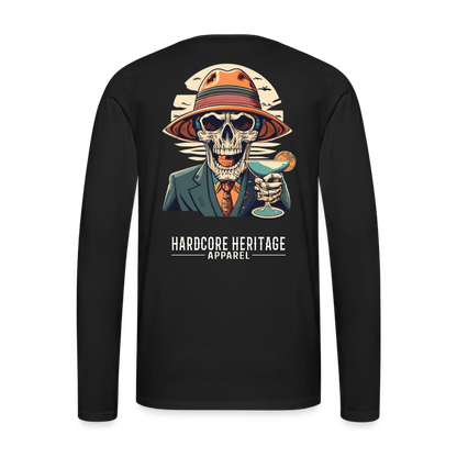 Happy Hour Long Sleeve Tee - black