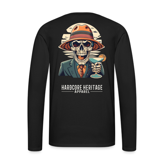 Happy Hour Long Sleeve Tee - black