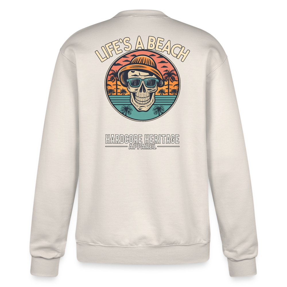 Life's a Beach v2 Powerblend Sweatshirt - Sand