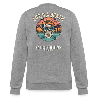 Life's a Beach v2 Powerblend Sweatshirt - heather gray