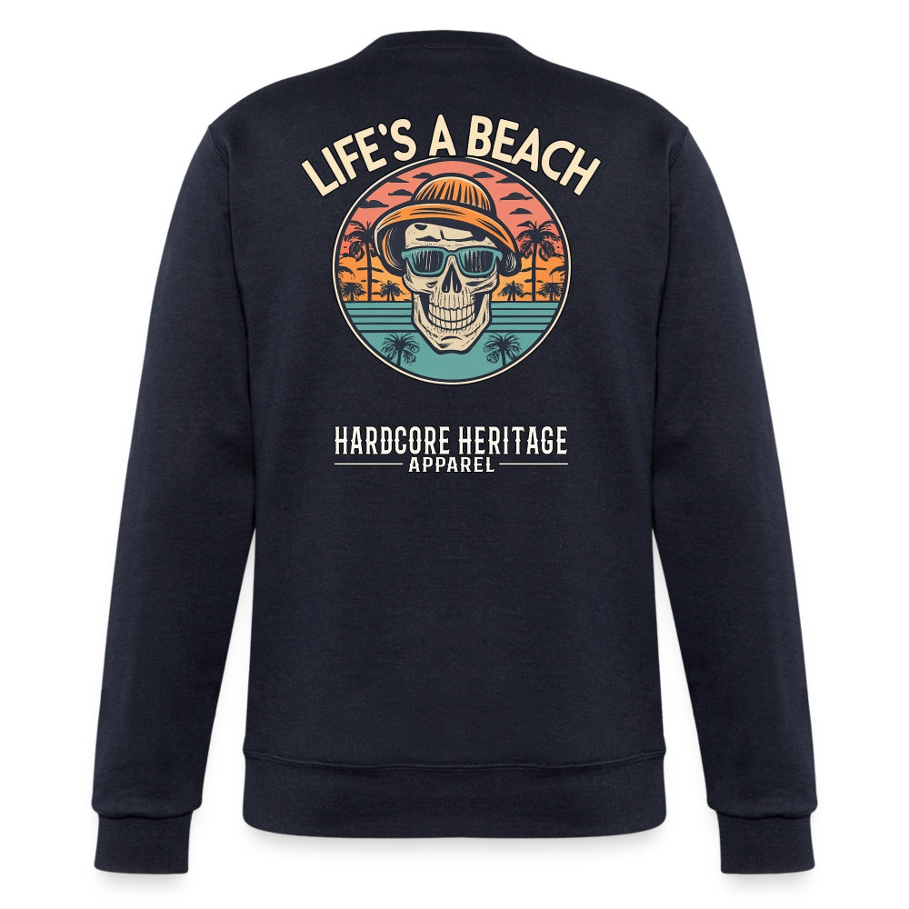 Life's a Beach v2 Powerblend Sweatshirt - navy