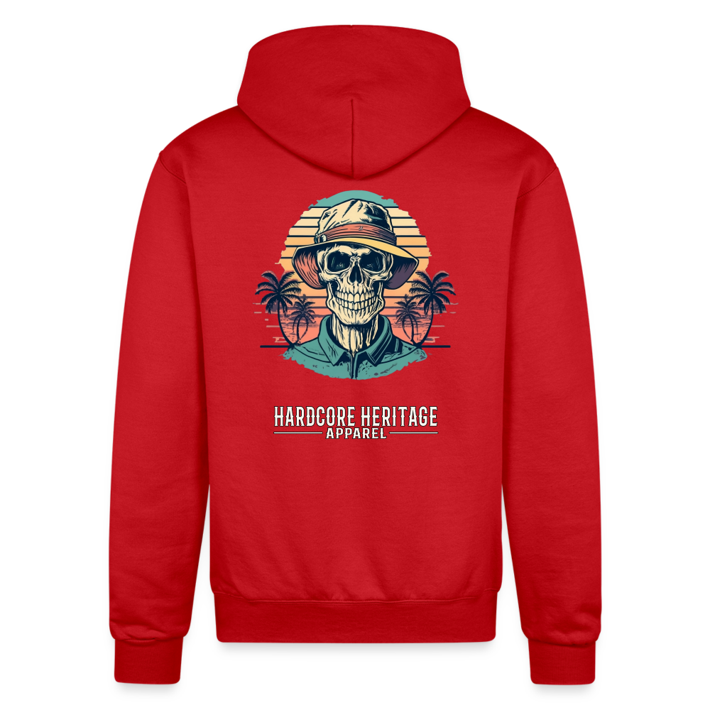 Island Retreat Powerblend Hoodie - Scarlet