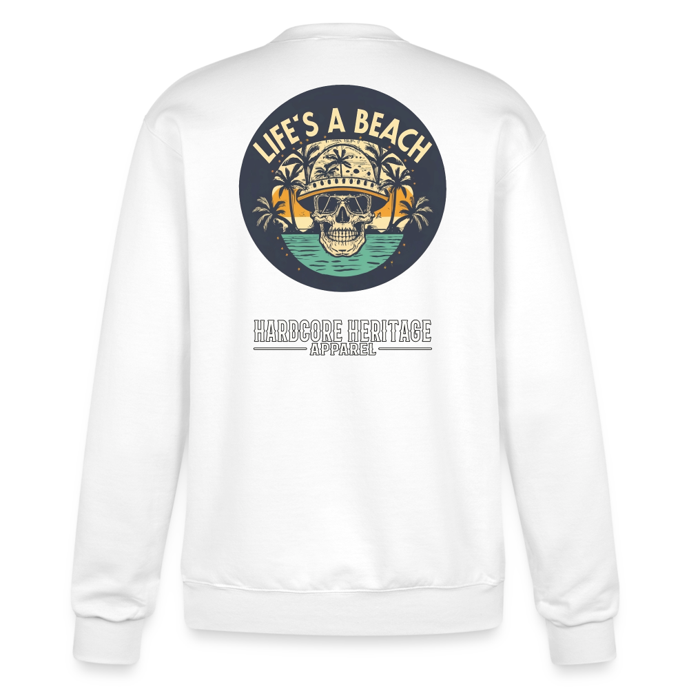 Life's a Beach Powerblend Sweatshirt - white