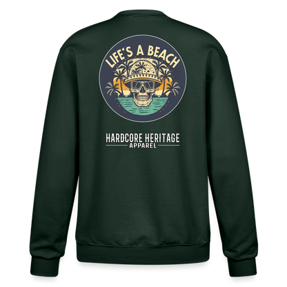 Life's a Beach Powerblend Sweatshirt - Dark Green