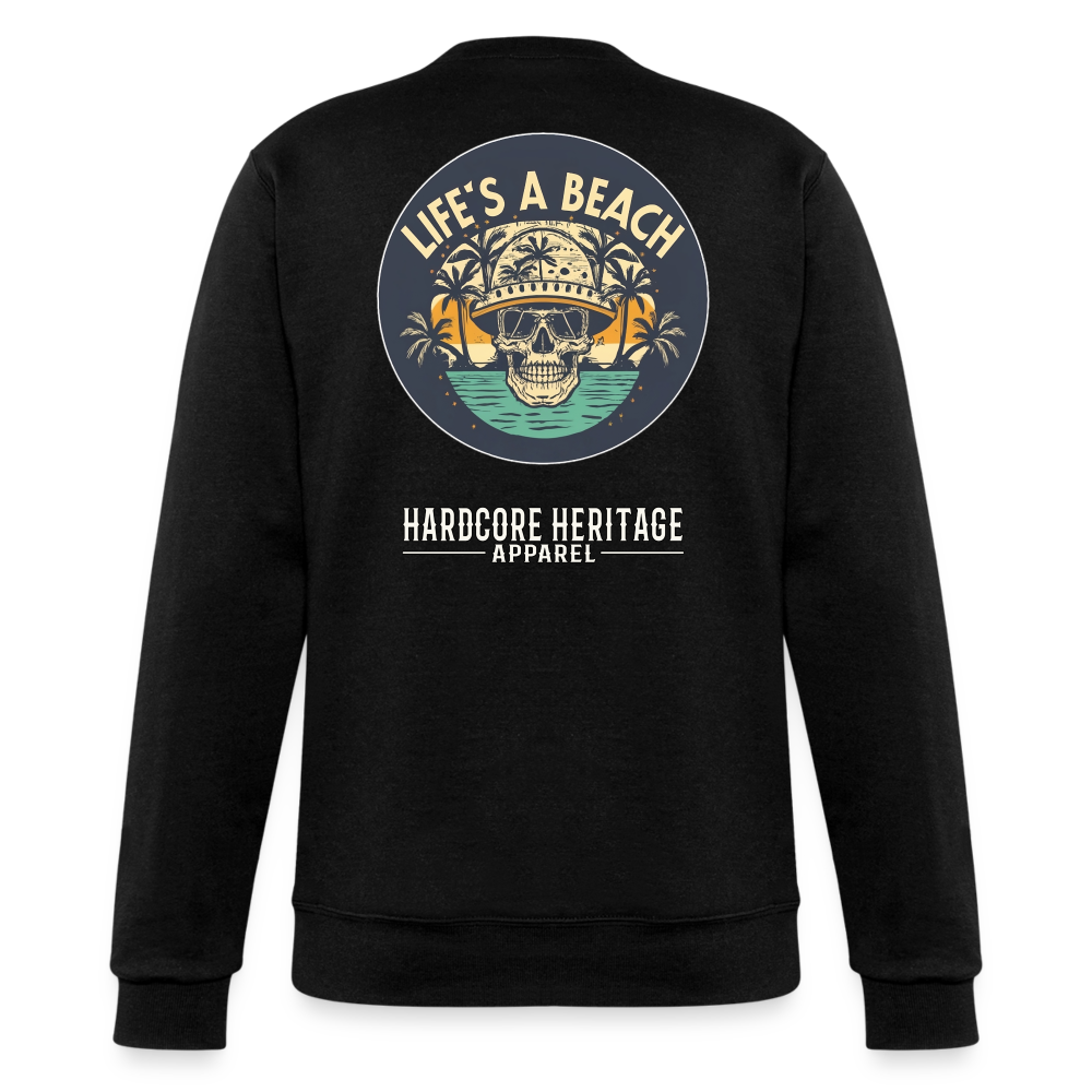 Life's a Beach Powerblend Sweatshirt - black