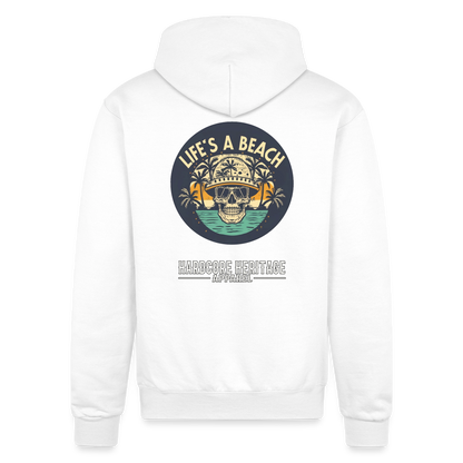 Life's a Beach Powerblend Hoodie - white