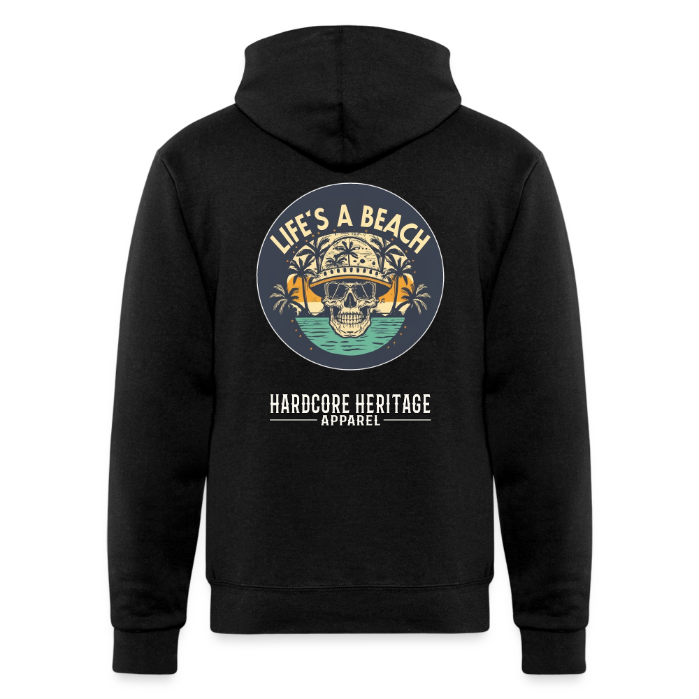 Life's a Beach Powerblend Hoodie - black