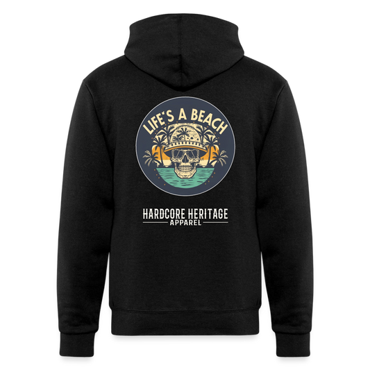 Life's a Beach Powerblend Hoodie - black