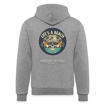 Life's a Beach Powerblend Hoodie - heather gray