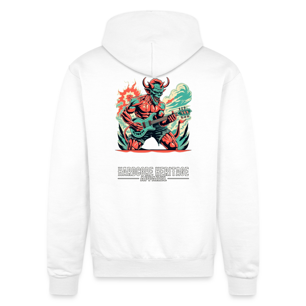 Rock Devil Powerblend Hoodie - white